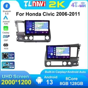 For Honda Civic 2006-2011 Car Radio CarPlay GPS Multimedia Auto Player Screen - Picture 1 of 39