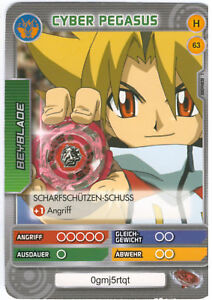 H 63 Cyber Pegasus - DeAGOSTINI Beyblade Battle Card Collection 2011 (6)