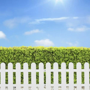 White Fence Garden Edging Landscape Fencing Campus Decorative Outdoor - Picture 1 of 12