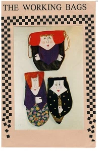 1997 Sally Lampi Design The Working Bags Glass Case Sewing Bag pattern uncut - Picture 1 of 3