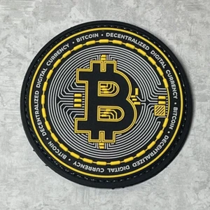 PVC Bitcoin Moral Patch Tactical Rubber Bit Coin Crypto Currency Patch - Bild 1 von 4