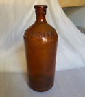 Vintage Clorox Brown Glass Bottle ~16 Oz ~Reg U.S. Pat Off No Chips/Cracks