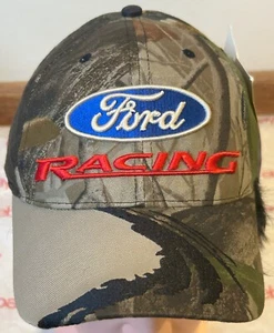Gorra Ford Racing Camuflada NASCAR por Checkered Flag Sports Talla Única Nueva de Lote Antiguo - Imagen 1 de 5