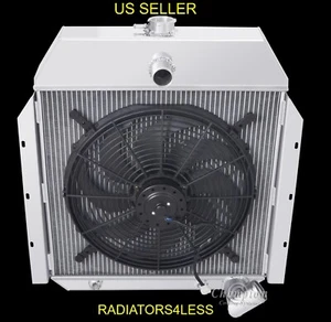 RADIADOR CHAMPION 3 FILAS CON VENTILADOR DE 16" 41 42 43 44 45 46 47 48 49 CAMIÓN INTERNACIONAL - Imagen 1 de 4