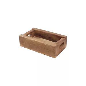 Personalised Wood Nordic Mini Table Storage Engraved Condiment Salt Pepper Crate - Picture 1 of 3