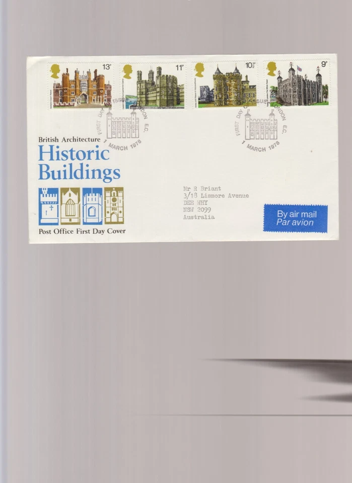 British First Day Cover British Architecture Historic Buildings 1978 London EC - Image 1 of 1