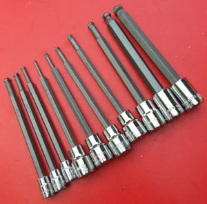 NEW CRAFTSMAN 10 Piece METRIC Long Ball End Hex Bit Driver Socket Set 3 to 10mm - Picture 1 of 9