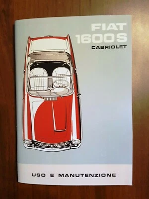 Uso e manutenzione Fiat 1600 S cabriolet Owner's manual maintenance - Immagine 1 di 4