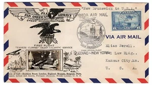 FAM 18-12 PAA Clipper Flight Shediac Canada - New York 1939 Cached Crosby - Picture 1 of 2