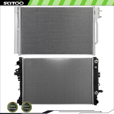 Car Radiator and A/C Condenser Kit Fits 2016 2017-2018 Chevrolet Malibu 1.5L l4 - Image 1 of 4