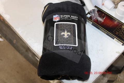 New Orleans SAINTS MICRO FLEECE SUPER PLUSH THROW BLANKET 70" X 60" Cover