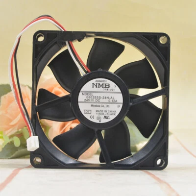 NMB 08025SS-24N-AL NMB 8cm 8025 24V 0.12A 3-pin Silent inverter fan with test - Image 1 of 4