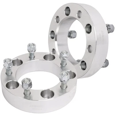 2x 5x5.5 1.5" Wheel Spacers For Jeep CJ5 CJ6 CJ7 Ford F150 E150 1/2" Studs 5.4L - Image 1 of 4