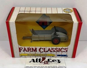 VINTAGE "FARM CLASSICS" ERTL MANURE SPREADER (SILVER) DIECAST TOY 1:43 ~ NIB - Picture 1 of 2