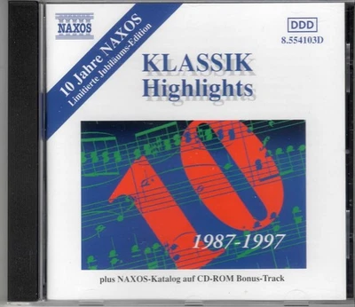 CD - Klassik Highlights (plus Naxos-Katalog auf CD-ROM Bonus-Track) (1997) - Bild 1 von 2