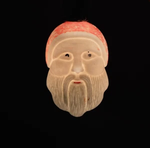 Vintage Santa Claus Head Christmas Tree Light Bulb WORKS C6 MCM Home Decor - Picture 1 of 13