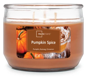Pumpkin Spice Scented 3 Wick Candle, 11.5 Oz. - Picture 1 of 12