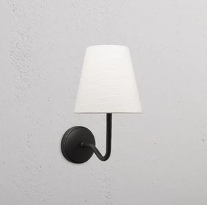 Corston Malvern Medium Wall Light Alabaster linen shade Rrp £149 BRAND NEW - Picture 1 of 3