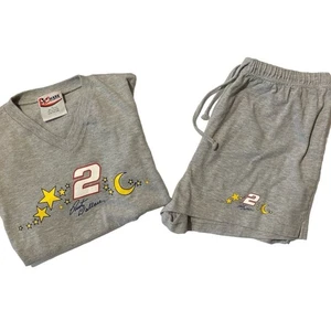 Vintage Chase Authentics Rusty Wallace 2 Piece Pajama Set Nascar Women's Size LG - Picture 1 of 16