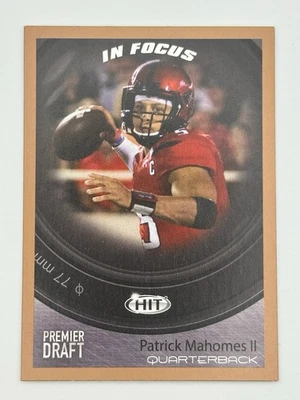 2017 SAGE PREMIER DRAFT PATRICK MAHOMES #43 IN FOCUS BROWN - Image 1 of 2