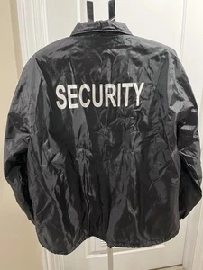 5 Security Guard Uniform Windbreaker Jackets Lightweight Men’s Large & XL - Picture 1 of 8