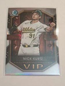 Nick Kurtz 2025 Bowman Chrome VIP Karte #VIP-2 Leichtathletik Baseball Las Vegas - Bild 1 von 2