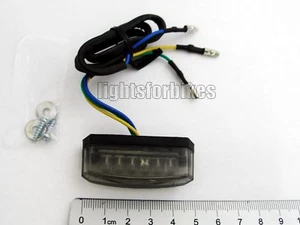 Mini Micro LED Rücklicht Malibu schwarz Streetfighter universal tail light - Picture 1 of 1