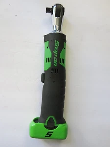 Snap-On CTR761AG 3/8" 14.4v Micro Lithium Cordless Ratchet Chrome Nice Green - Picture 1 of 11