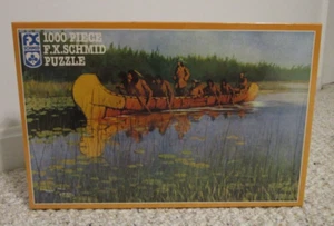 Französische Entdecker Indianer F.X. Schmid 1000 Teile Puzzle Nr. 90164  - Bild 1 von 3