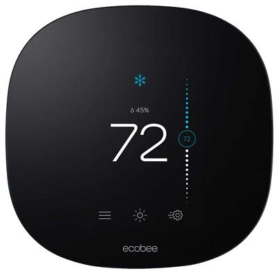 ecobee3 lite Smart Thermostat EB-STATE3LT-02 Works with Siri - Black - Image 1 of 4