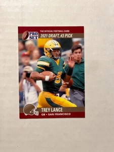 2021 Pro Set Draft Day Variation Card Trey Lance #3 Draft Pick - Picture 1 of 1