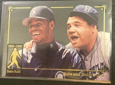 1995 Megacards Ruth #21 Babe and Today's Best Babe Ruth Ken Griffey Jr.