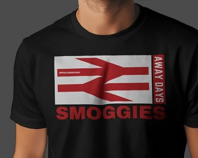 DEAD END STREET SMOGGIES Away Days T-Shirt | Middlesbrough Boro Teesside Riverside Yarm Reds