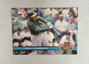 1991 Topps Stadium Club Rickey Henderson #83 All Star Baseball Card Oakland A’s - Picture 1 of 2