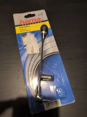 Hama Microfono 3,5mm Jack Micro- Micro per Voip Teams Skype PC Notebook  - Immagine 1 di 4