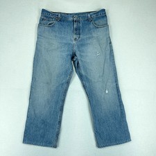 Tommy Hilfiger Mens Jeans Blue Size 38x26 Relaxed Fit Straight Leg Denim Wash 