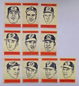 1965 Topps Transfers 10 Different Players Red Series Incl. Robinson Killebrew - Picture 1 of 2