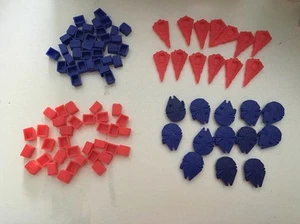 LOT OF 95 MONOPOLY ORIGINAL TRILOGY STAR WARS FREIGHTERS AND DESTROYERS & HOUSES - Picture 1 of 1