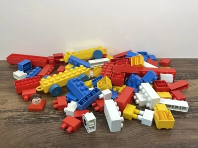 ENTEX Giant Loc Blocs Preschool Aged Duplo Style Blocks Locking Plastic - Image 1 of 4
