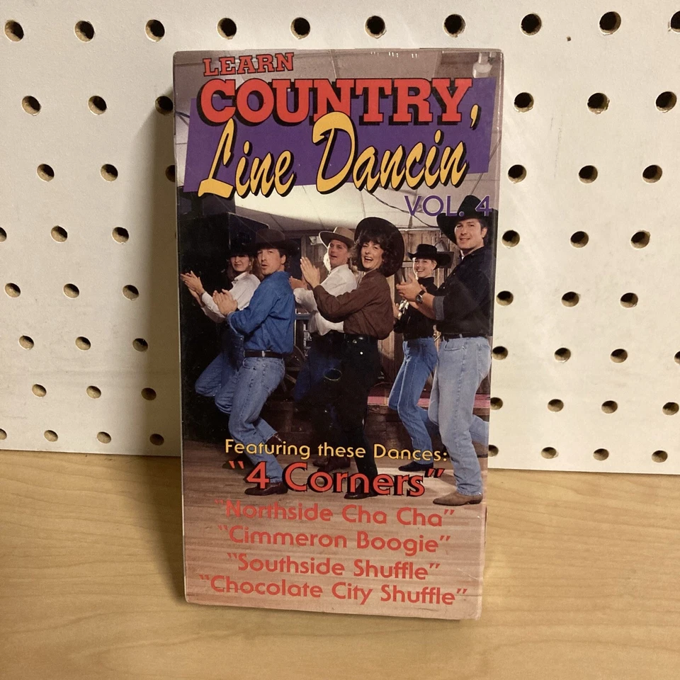 Learn Country Line Dancin Instruction VHS Judy McDonald ROMEO Slappin Leather