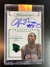 2012-13 Panini Flawless Emerald Transitions Alonzo Mourning AUTO 3/5 New Jersey