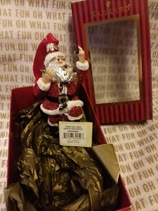 WATERFORD RELIQUIAS NAVIDEÑAS RECORTAR EL ÁRBOL SANTA adorno de vidrio de colección NUEVO en caja - Imagen 1 de 4