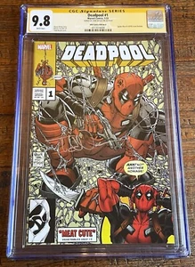 DEADPOOL #1 CGC SS 9.8 NAUCK SIGNED SPIDER-MAN 1 MCFARLANE HOMAGE VARIANT - Picture 1 of 2