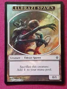 Magic The Gathering RISE OF THE ELDRAZI ELDRAZI SPAWN 1a token card MTG - Picture 1 of 2