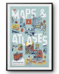 Poster Maps And Atlases in Chicago, IL on Jan 18, 2025 Tour Poster,gift for fans - Picture 1 of 8