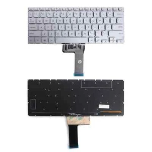 US Laptop Keyboard for ASUS X409 Silver with Backlit WIN8 - Picture 1 of 5