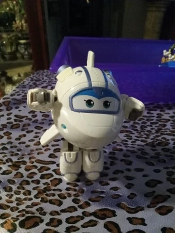 Super Wings Transforming Astra Airplane Action Figure Toy Adjustable 5" Cover