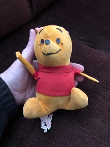 Vintage Winnie The Pooh Sears Walt Disney Plush Small Stuffed Bear Gold - Picture 1 of 12