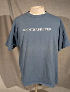 THE INTERPRETER Movie PROMO 2005 Blue Cotton T-shirt Adult Size XL - Picture 1 of 10