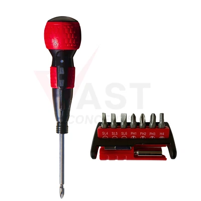 Vast Concepts Cordless Rechargeable Ball Grip Screwdriver with 1/4" Bits - Image 1 of 3